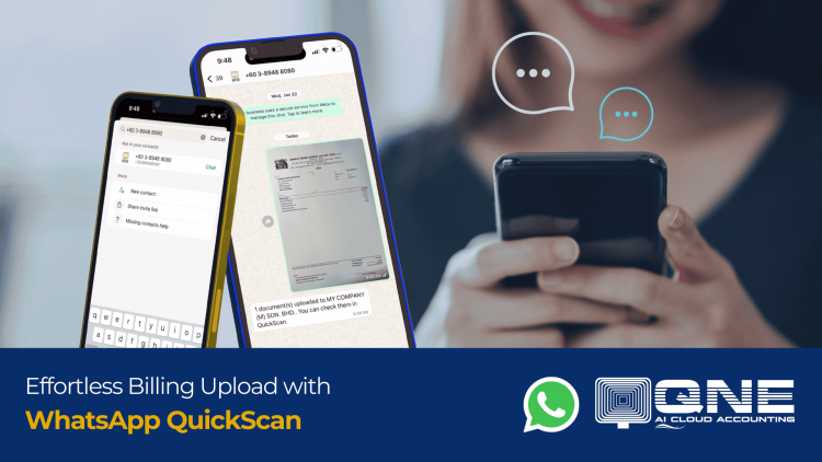 New Feature Alert on QNE AI Cloud Accounting: Effortless Billing Upload with WhatsApp QuickScan